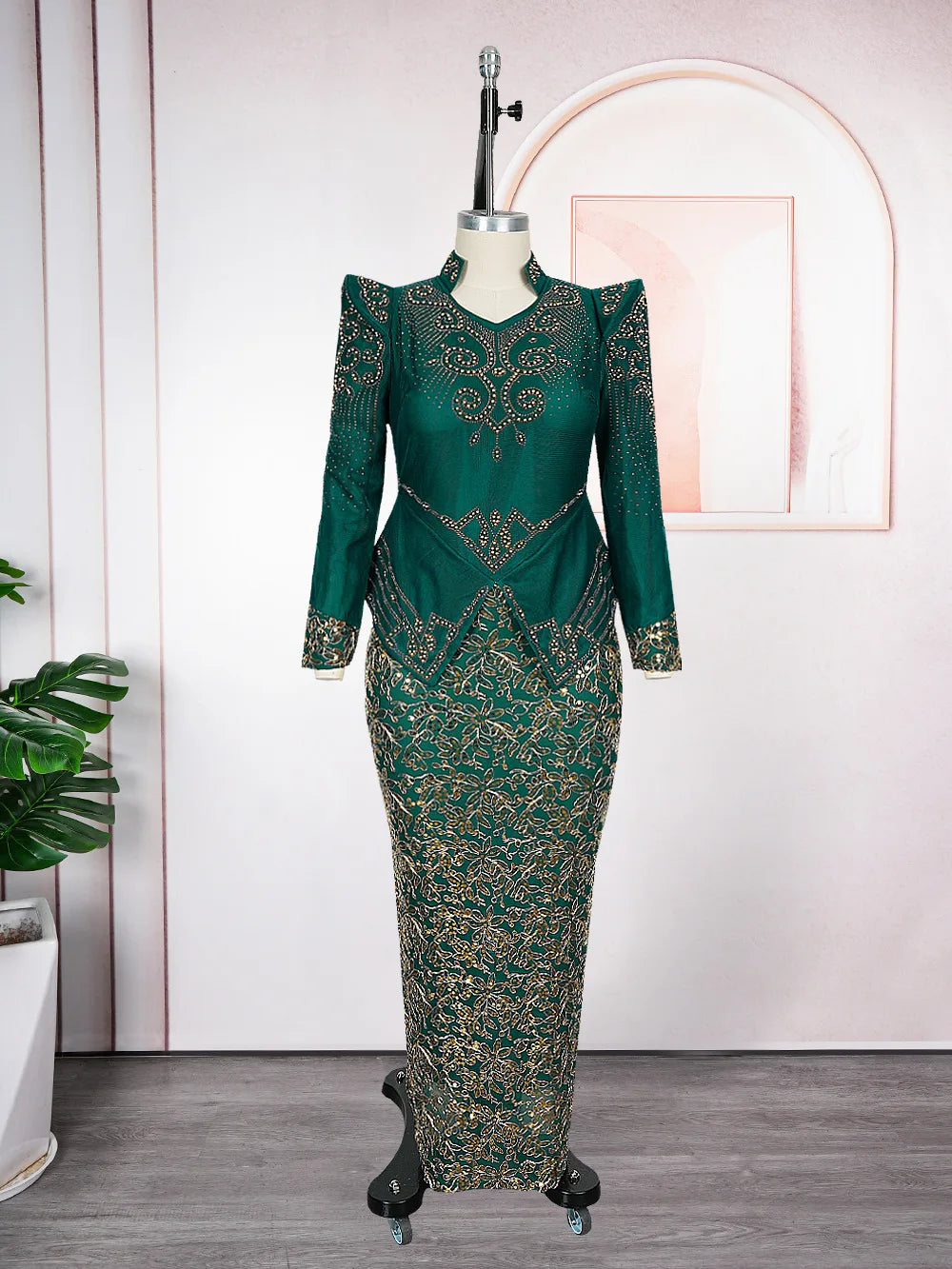 Party Evening Dresses Elegant Women Luxury Bodycon Maxi Dress Long Sleeve Robes Africa Clothes Birthday Wedding Prom Ladies Gown
