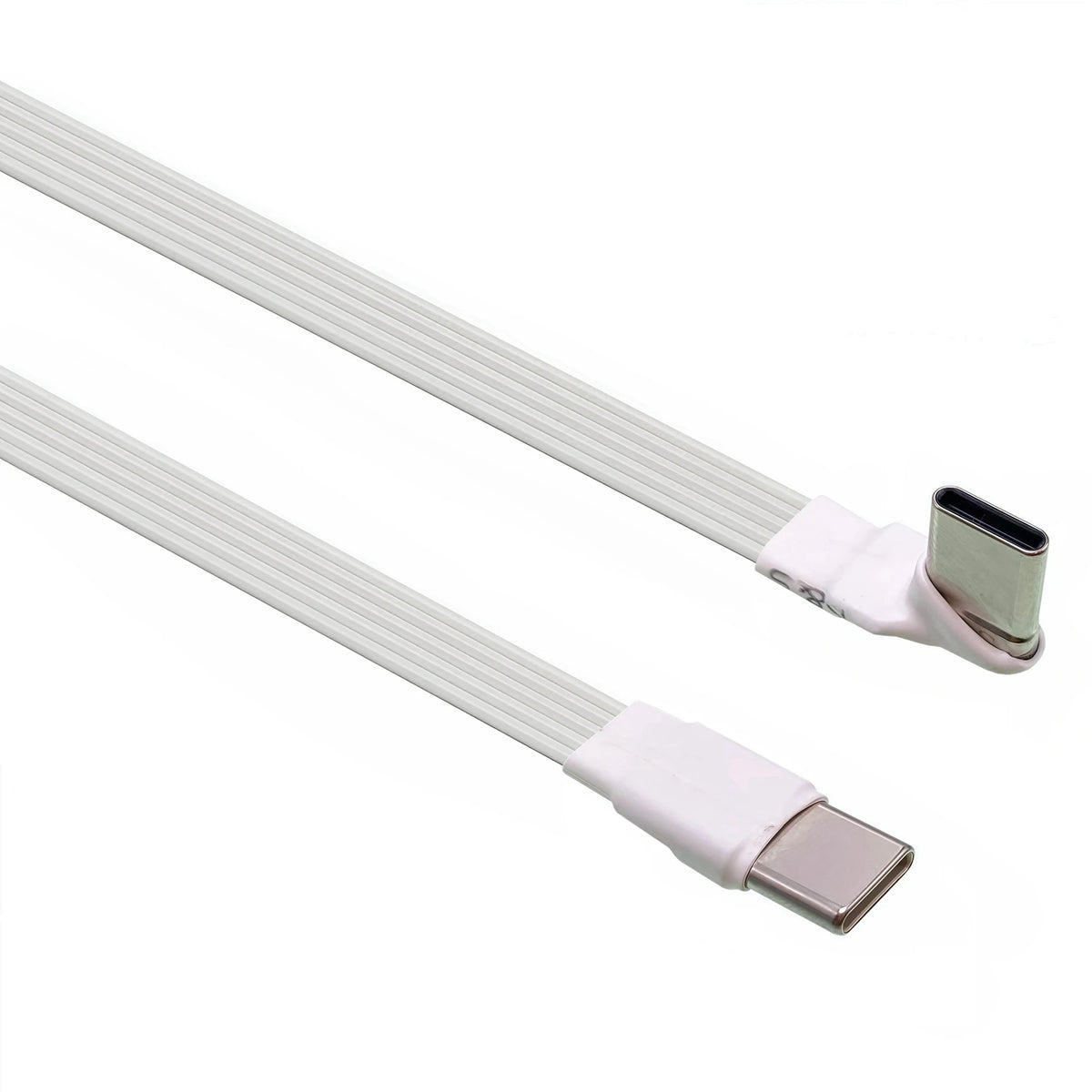 20CM 30CM 10CM 5CM USB 2.0 Type-C Flat Cable Extension FPC Cable USB 2.0 USB-C 90° Up/Down Angled Plug 5CM-1M