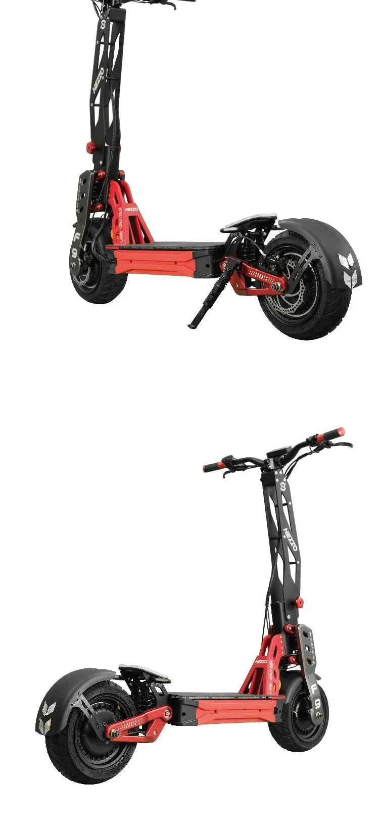 F9 Electric Scooter HEZZO 60V 8000W 40AH Dual Motor Lithium Battery 100km/h 12-inch Fat Tire Electric Scooter