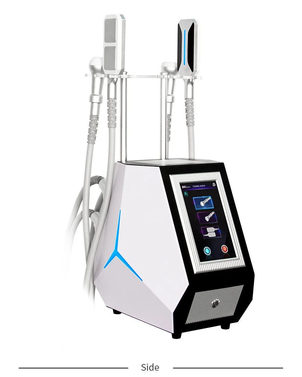 Professional Cryoskin Slimming Machine 2 Round Heads 2 Freezing Plates Skin Tightening Cellulite Removal Device