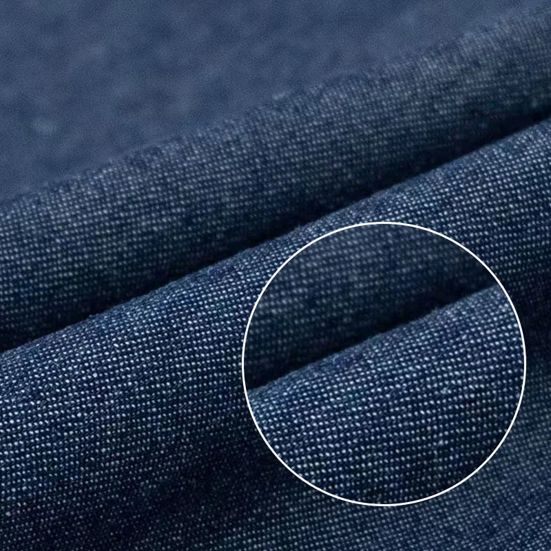 1 Yard of Vintage Cotton Blue Denim Fabric, Lightweight and Soft Material, Suitable for Making Handmade Items Such as Doll Clothes, Jeans, Dresses, Bags, Hats, Aprons, Etc