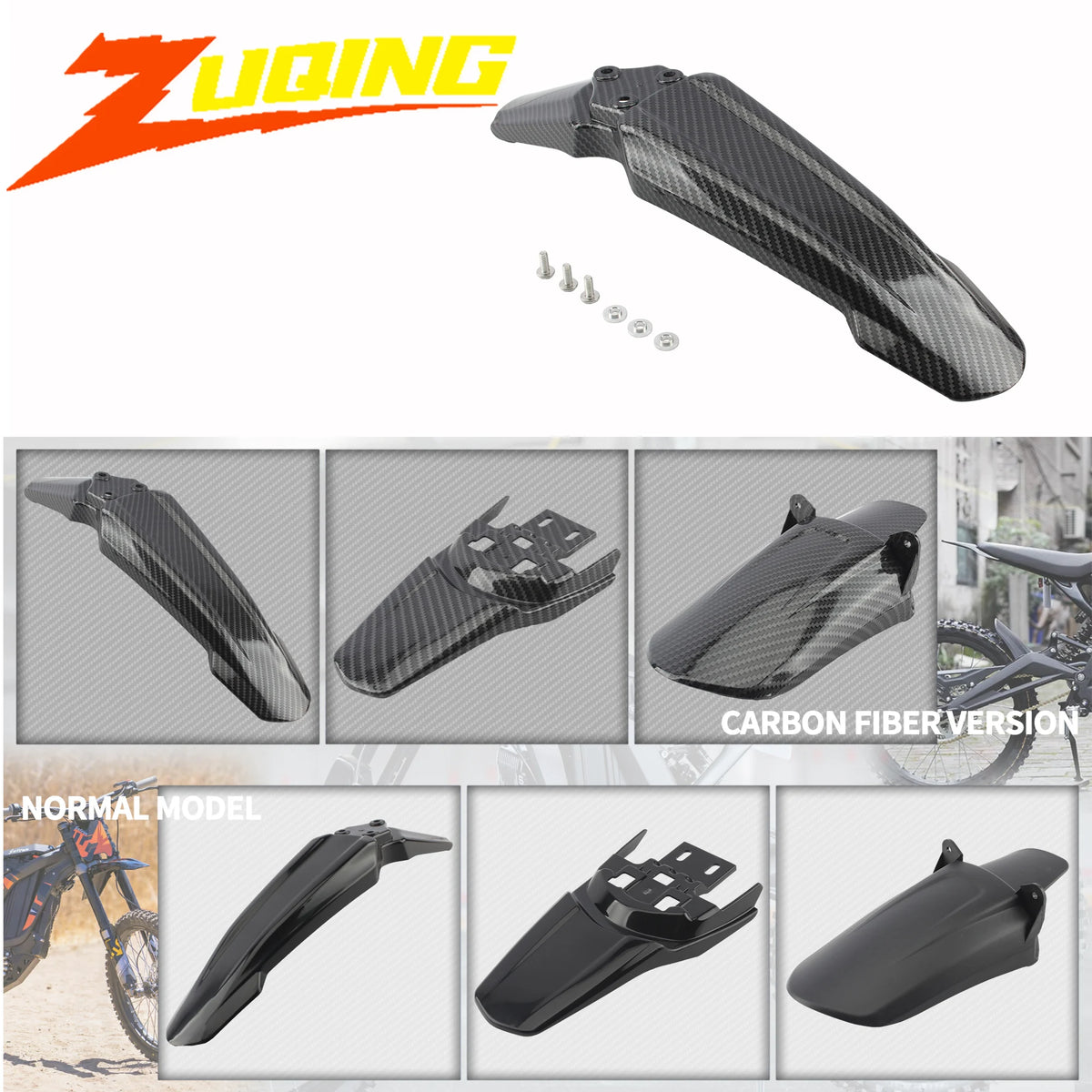 For Light Bee X & Light Bee S Front Rear Wheel Mudguards Fender For Segway X260 X160 Electric Motocross Refit Protective Parts