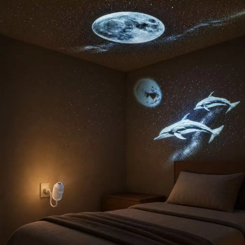 Galaxy Star Night Light Projector 2-in-1 USB Powered Bedroom Car LED Lighting Eye Protection Perfect Christmas Gift
