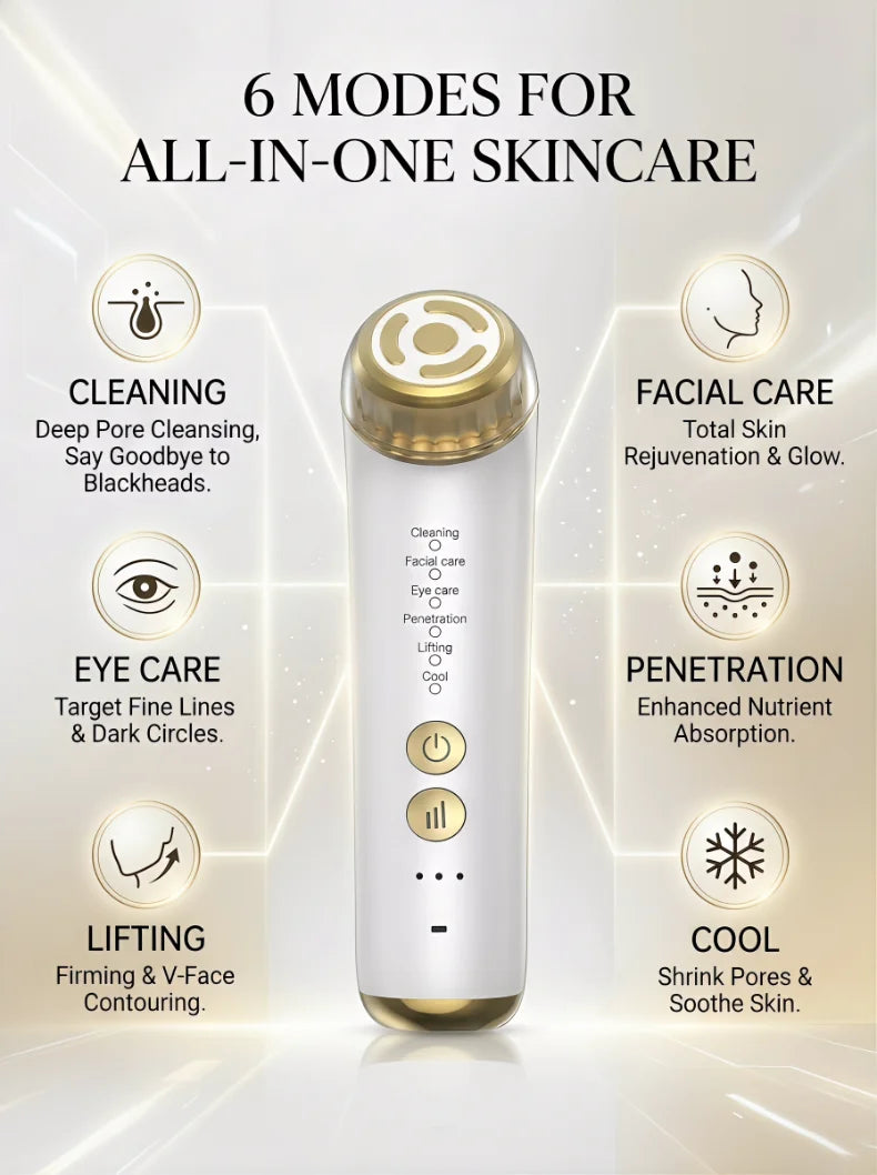 3 Gears Face Lifting Device Face Massager Eye Beauty Instrument Home Use EMS Microcurrent Facial Toning Device