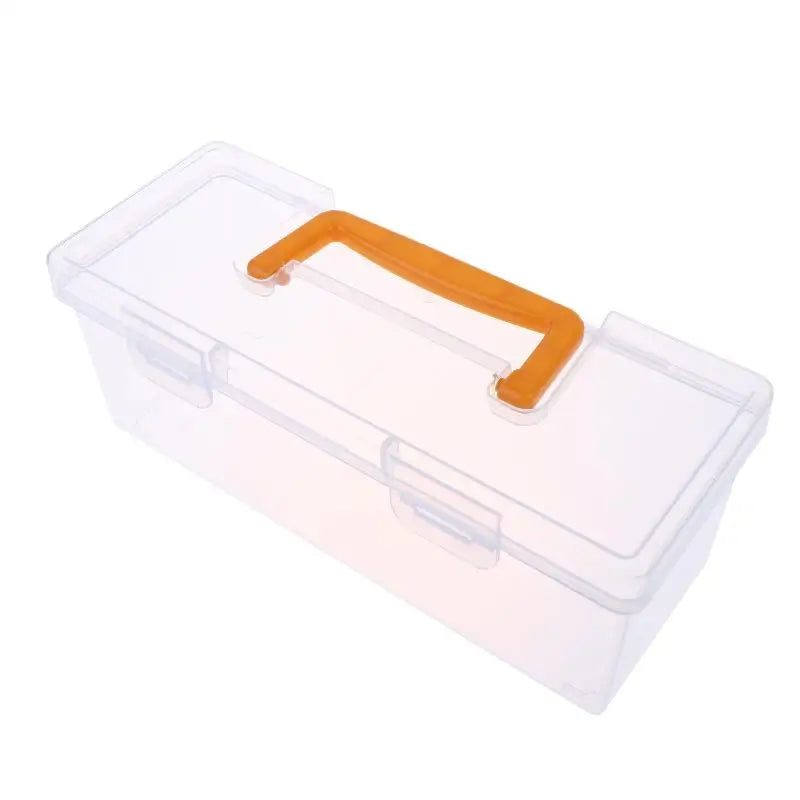 ✔Professional Tool Organizer Set,Transparent Parts Storage With Dividers-Portable Case For Kitchen Condiment Storage