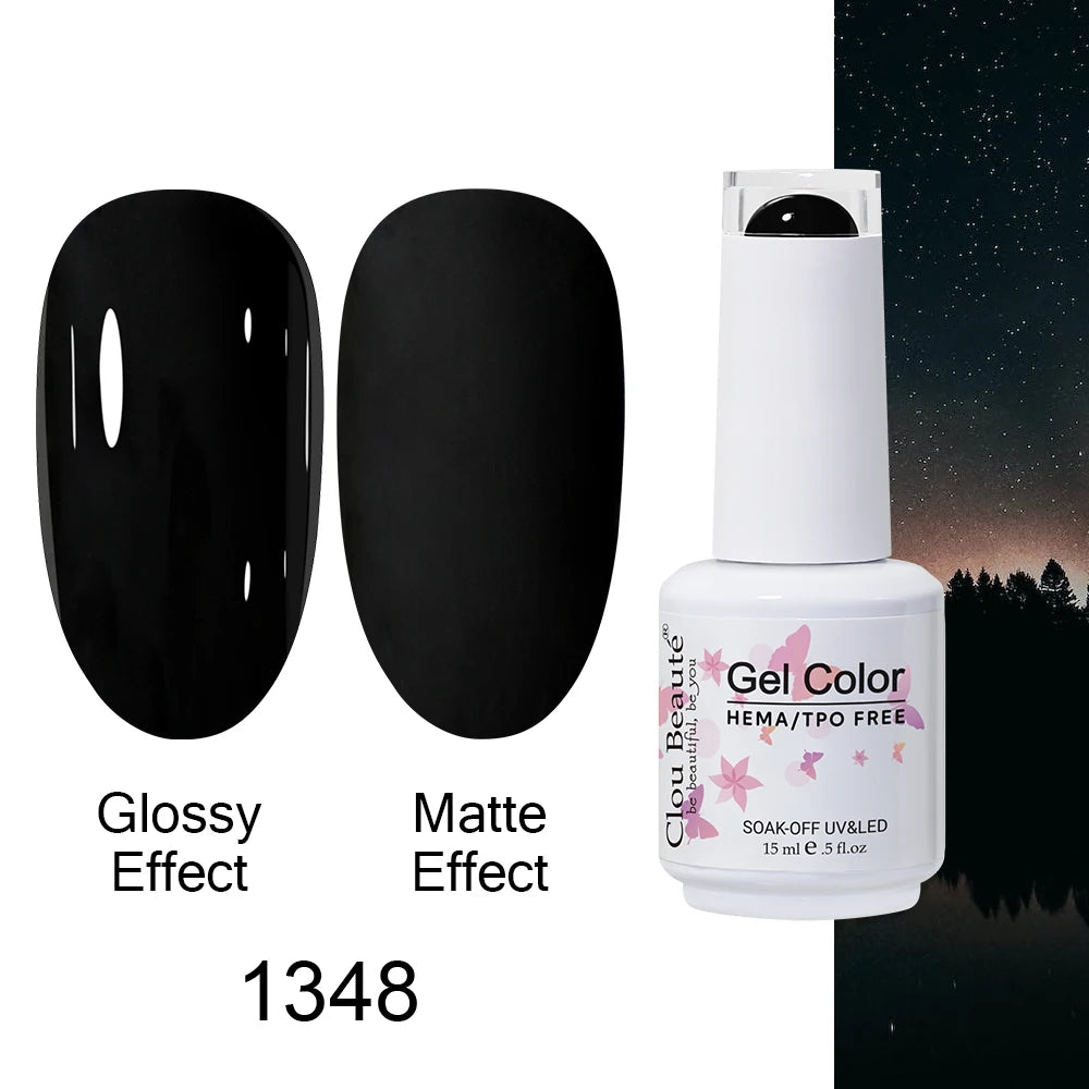 Clou Beaute HEMA TPO FREE Caramel Brown Wine Red Coffee Gel Nail Polish High Pigment Autumn Nail Art Full Coverage UV Varnish