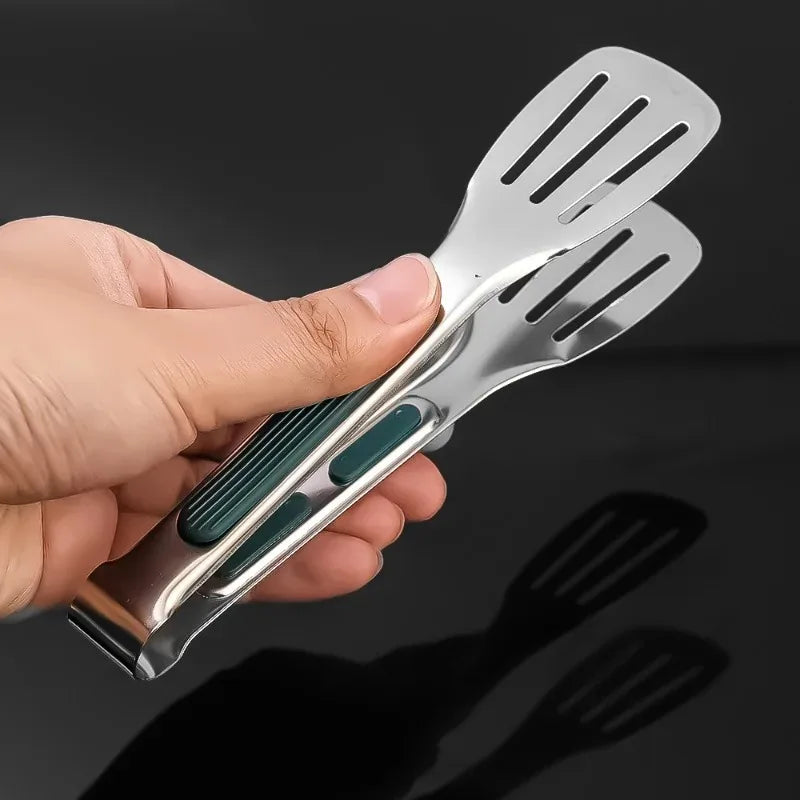 New Stainless Steel Food Tongs BBQ Meat Salad Bread Clip Barbecue Grill Buffet Clamp Non-slip Tong Cooking Tools Kitchen Gadgets