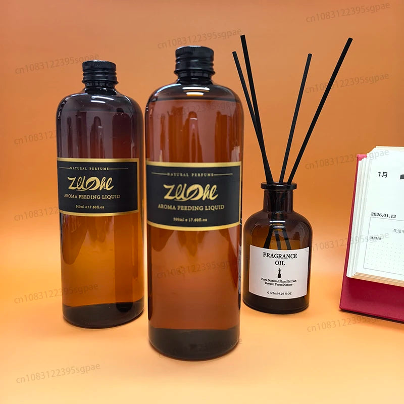 House Fragrance Essential Oil 500ml Ritz Carlton Hilton Hotel Scent Long-lasting Aromatherapy Deodorant,give 10pcs Reed Sticks