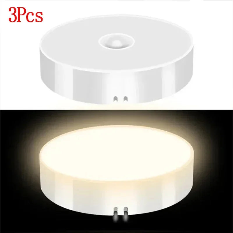 GGbingo-Motion Sensor^&^% LED Night Light USB /*Rechargeable-Kitchen Cabinet, Wardrobe Lamp# Staircase, Wireless Closet Light@@