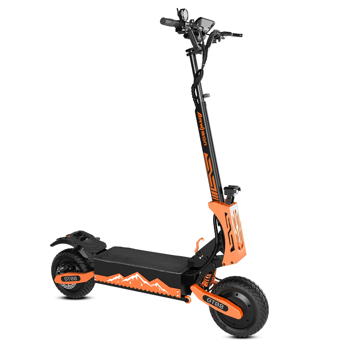 Arwibon 5600W Electric Scooter for Adults Dual Motor 46MPH Top Speed 60V27AH Battery 11-inch Off-Road Tires Sport Folding Design