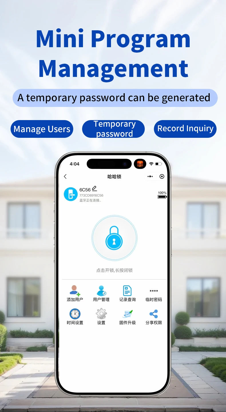 Waterproof Tuya Wifi Smart Lock with 3D Face Recognition Intercom 13 Languages Voice Prompt Display Fingerprint Passcode IC Card
