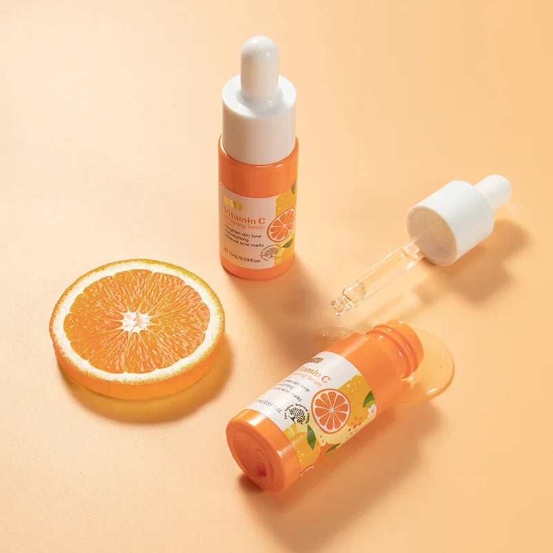 17ml Vitamin C Serum Moisturizing Nourish Skin VC Hyaluronic Acid Face Essence Shrink Pore Face Serum Skin Care Products