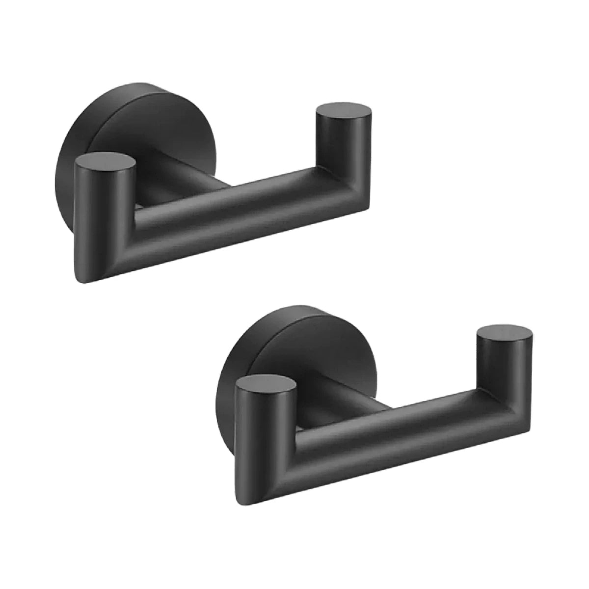1Pcs or 2Pcs 304 Stainless Steel Bathroom Double Towel Hook Bathroom Creative Wall Metal Hook Door Back Wall Clothes Hook Waterproof Wall Hook - for Bathroom Bath Balls, Brush and Bedroom Jacket, Hat, Towel, Robe Hook Rack -