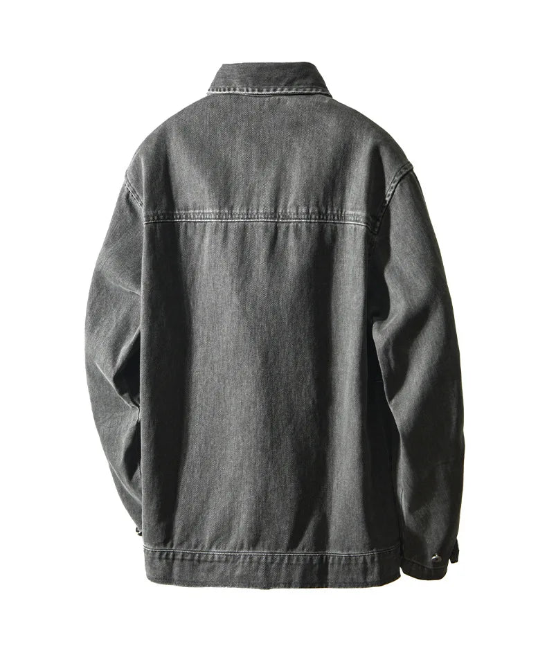 Autumn New Cargo Loose and Comfort 100% Cotton Jackets for Men Vintage Sense of Layering Streetwear Men Shirts AZ889