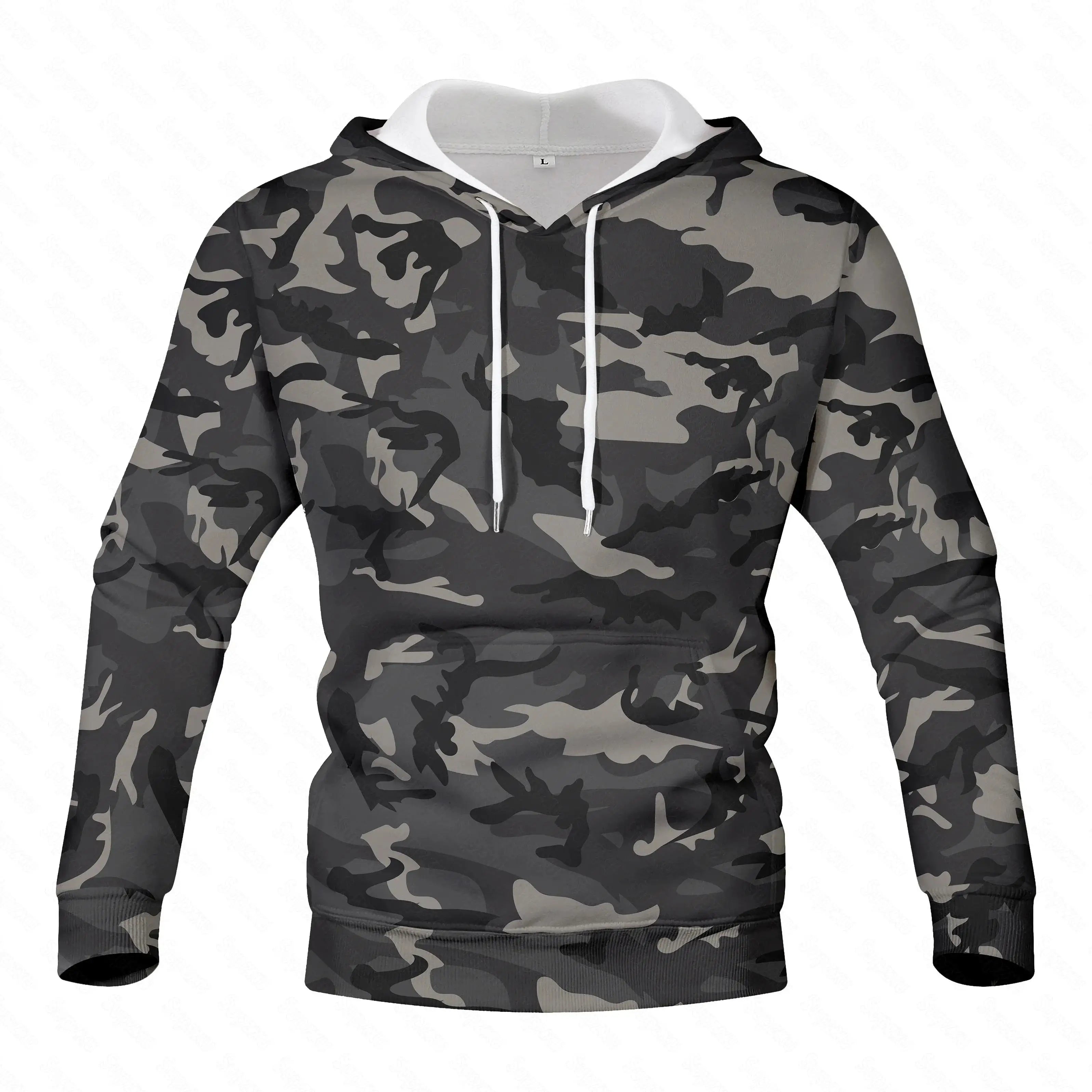 Camouflage Hoodies Men 2023 Spring Mens Military Hooded Sweatshirts Hoodie Male Street Hoody Army Green Sweatshirt Hip Hop S-4XL