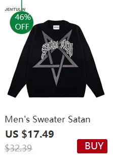 Sweater New Order Graphic Men Winter Pullover Knit Long Sleeve Tops Hip Hop Fashion Harajuku Jumper Coat Y2k Streetwear Clothing