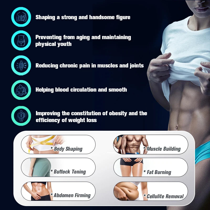 Body Sculpting Equipment EMS RF Muscle Training Machine for Professional Beauty Salon Spa Weight Loss Program MYOslim 15T 6500W