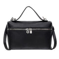 Minimalist Trend Solid Color Box Bag Litchi Pattern Portable Carrying Crossbody Bag Daily Commuting Versatile Square Bag
