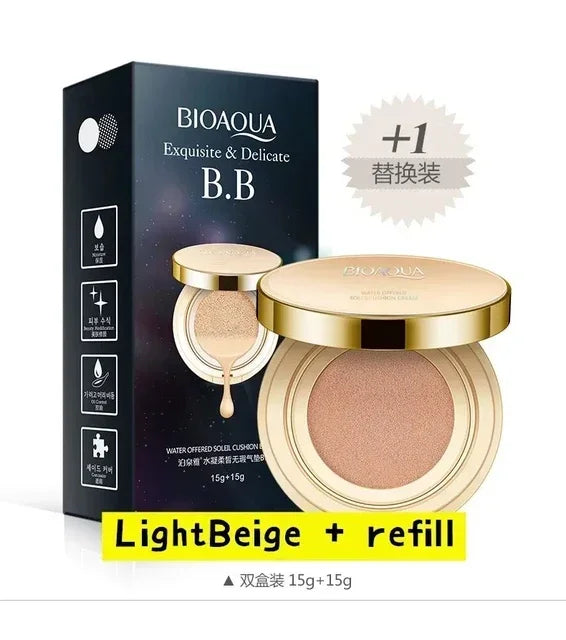 BB Air Cushion Foundation CC Cream Concealer Whitening Long Lasting Waterproof Moisturize Brighten Oil-control Makeup Cosmetics