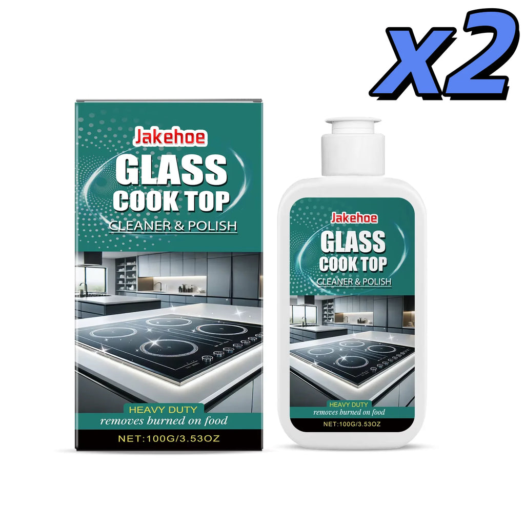 Glass Cooktop Cleaner Polish Ceramic Induction Stovetop Cleaning Burnt Food Remove Household Kitchen Glass Surface Stove Cleaner