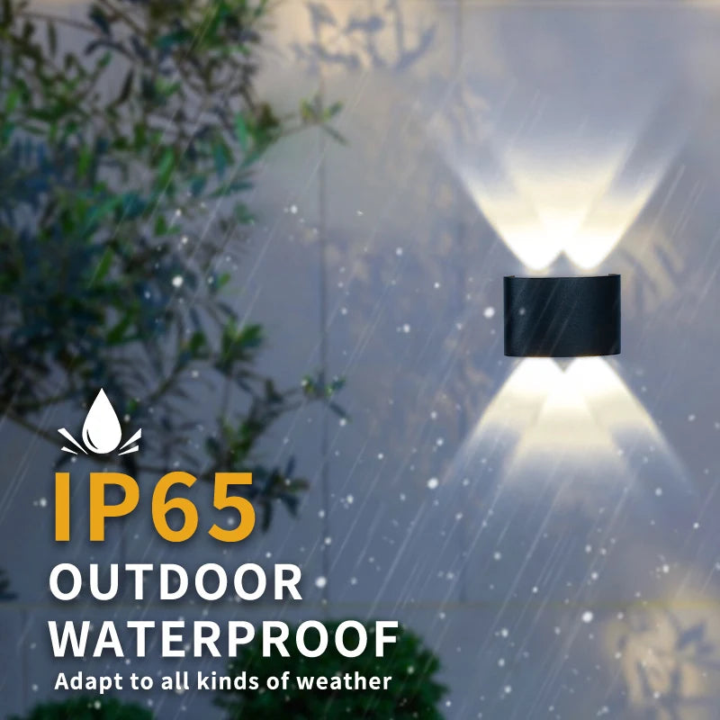 LED Wall Light Waterproof Outdoor Indoor Lighting IP65 AC100-240V Up and Down LED Wall Lamp 2w 4w for Garden Stair Night Light