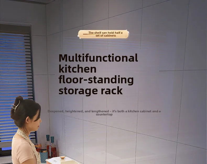 Kitchen Storage Shelf Metal Frame Organizer Stand for Microwave Oven Pantry Furniture for Home Dining Room Restaurant