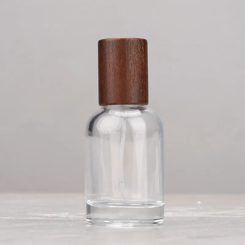 30/50/100ml Refillable Clear Glass Perfume Spray Bottles Fine Mist Atomizer with Sealed Cap Empty Fragrance Cosmetic Container