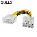 OULLX 8 Pin to 8 Pin ATX EPS Male to Female CPU Power Extension PSU Mainboard Power Extension Adapter Cable