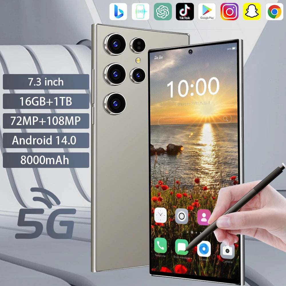 High Quality 2026 New S26 Ultra original intelligent 5G dual card dual standby system global version 8000mAh battery Arrival