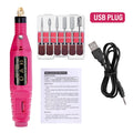LULAA Electric Nail Drill Machine Set Pedicure Grinding Equipment Mill For Manicure  Professional Strong Nail Polishing Tool