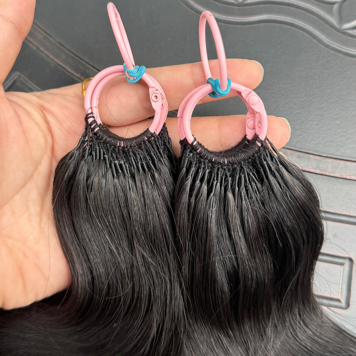 Deep Wave Crochet Hair Extensions Kinky Curly Crochet Human Hair Knotless Pre-Separated Crochet Feather Hair Extensions