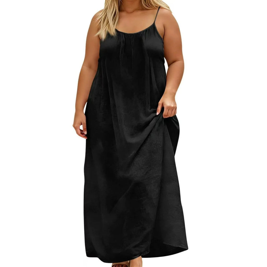 Sexy Suspender Long Dress For Women Plus Size Backless Strappy Maxi Dresses Summer Holiday Beach Party Sundress Robe Vestidos