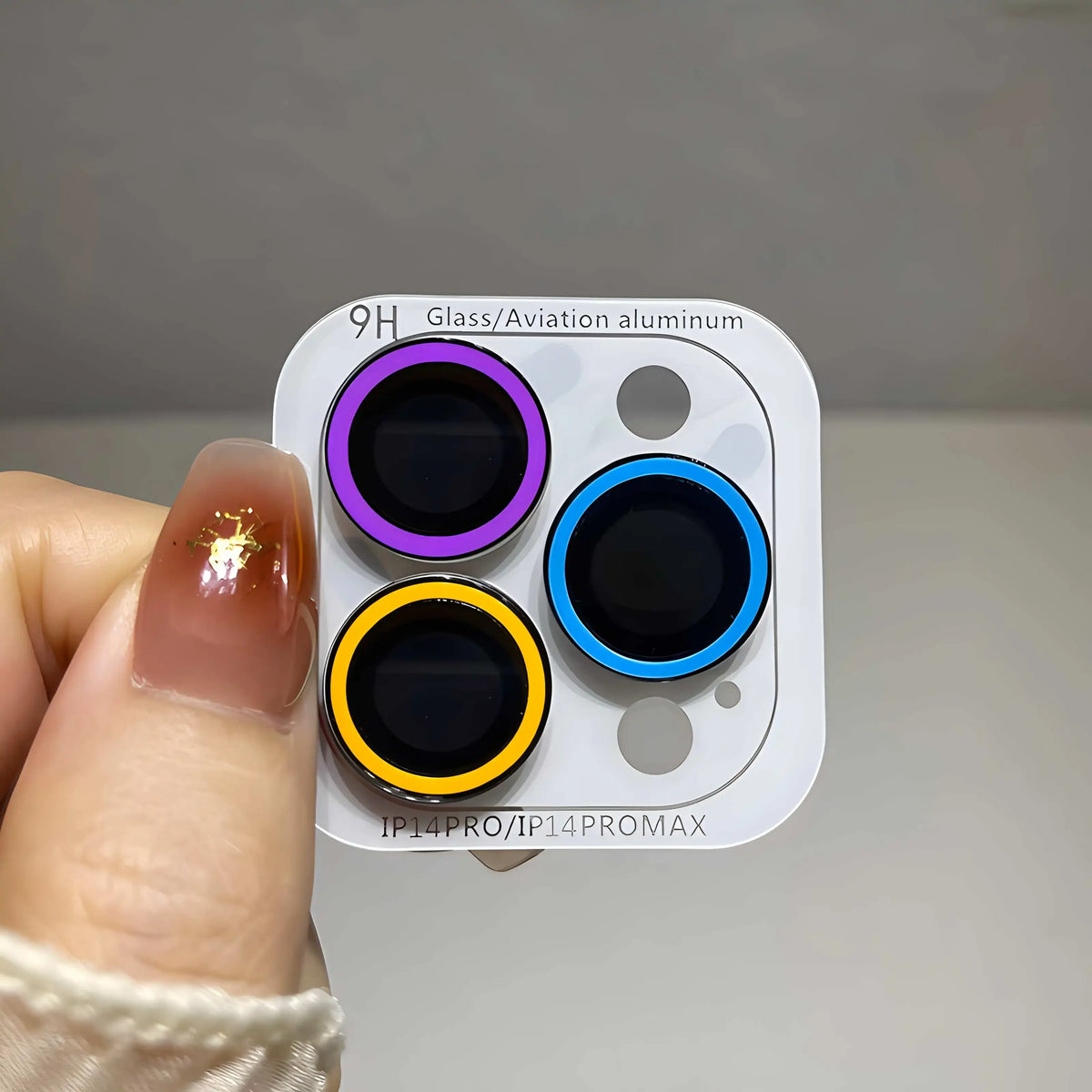 2-3Pcs Luminous Ceramic Camera Protector Film for IPhone 13 14 15 ProMax 15 Plus 13 12 Mini Lens Ring Tempered Glass Glowing Cap