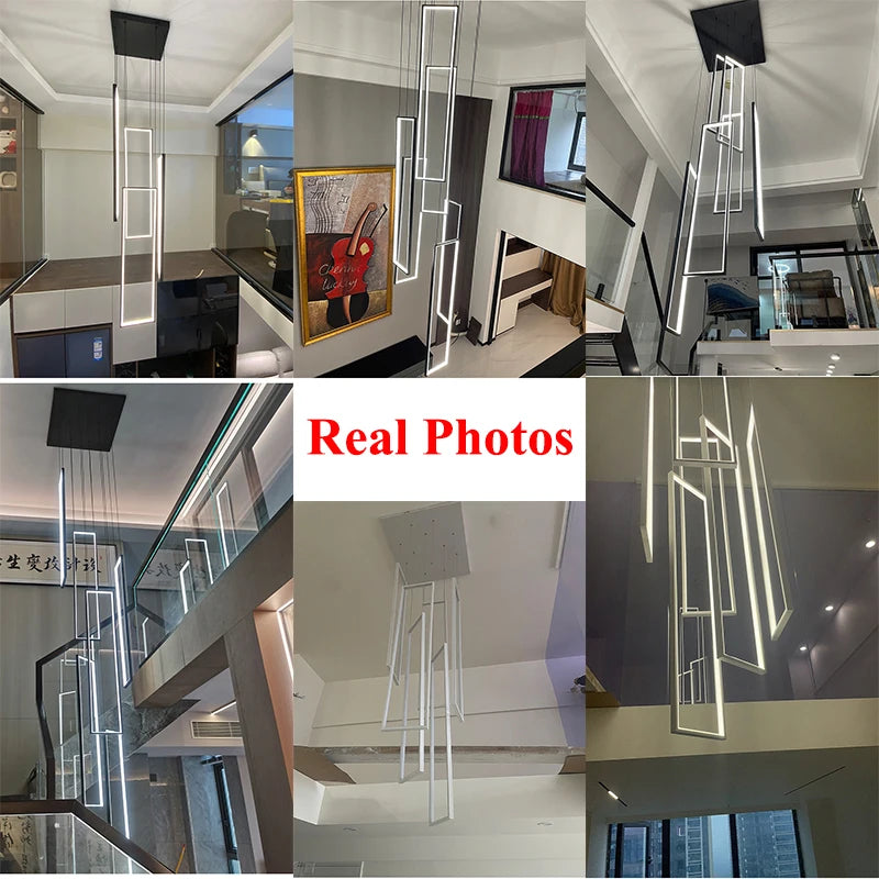 Stairs Lighting Led Ceiling Light Pendant Lamp For Dining Room Living Room Chandelier Modern Pendant Hanging Lamps For Ceiling