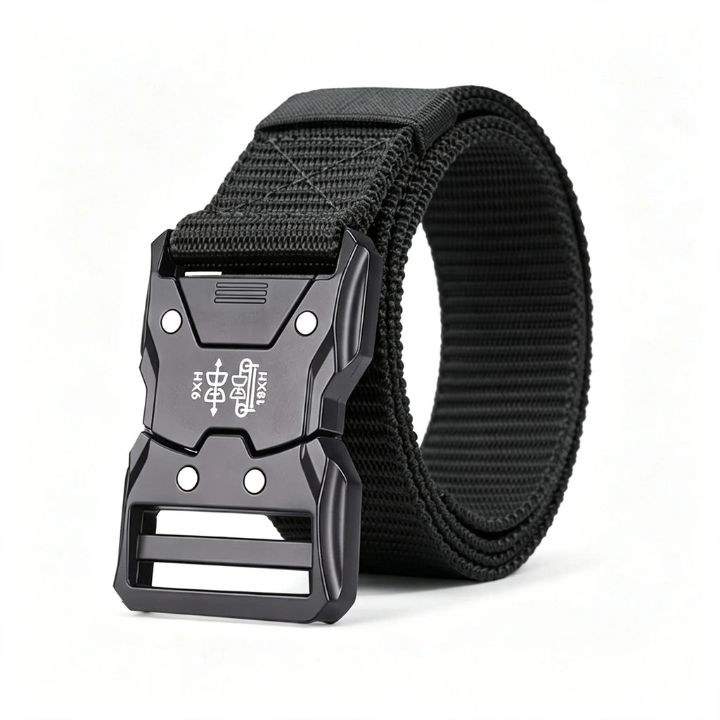 2-Pack Unisex Multifunctional Tactical Nylon Belt Breathable Canvas Weave for Outdoor Sports And Training