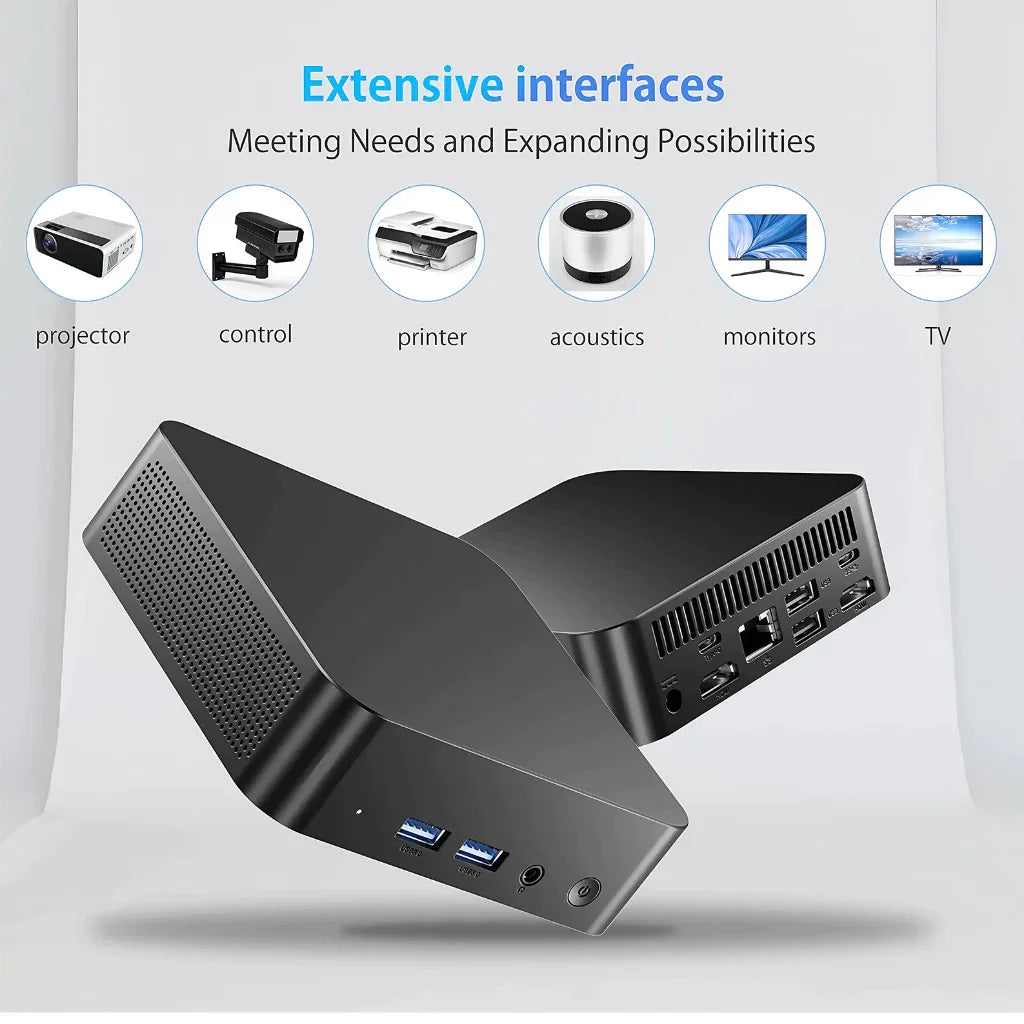 Windows 11 Intel I9 MINI PC Intel Core I9 10980HK/Core I3 6100U MINI Host 16GB DDR4 2048GB SSD WIFI 6 BT5.2 Gaming MINI PC