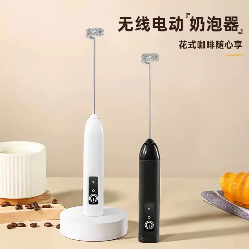Wireless Electric Milk Frother Handheld Egg Beater Foamer Coffee Maker Electric Blender Mixer Mini Portable Blender Kitchen Tool