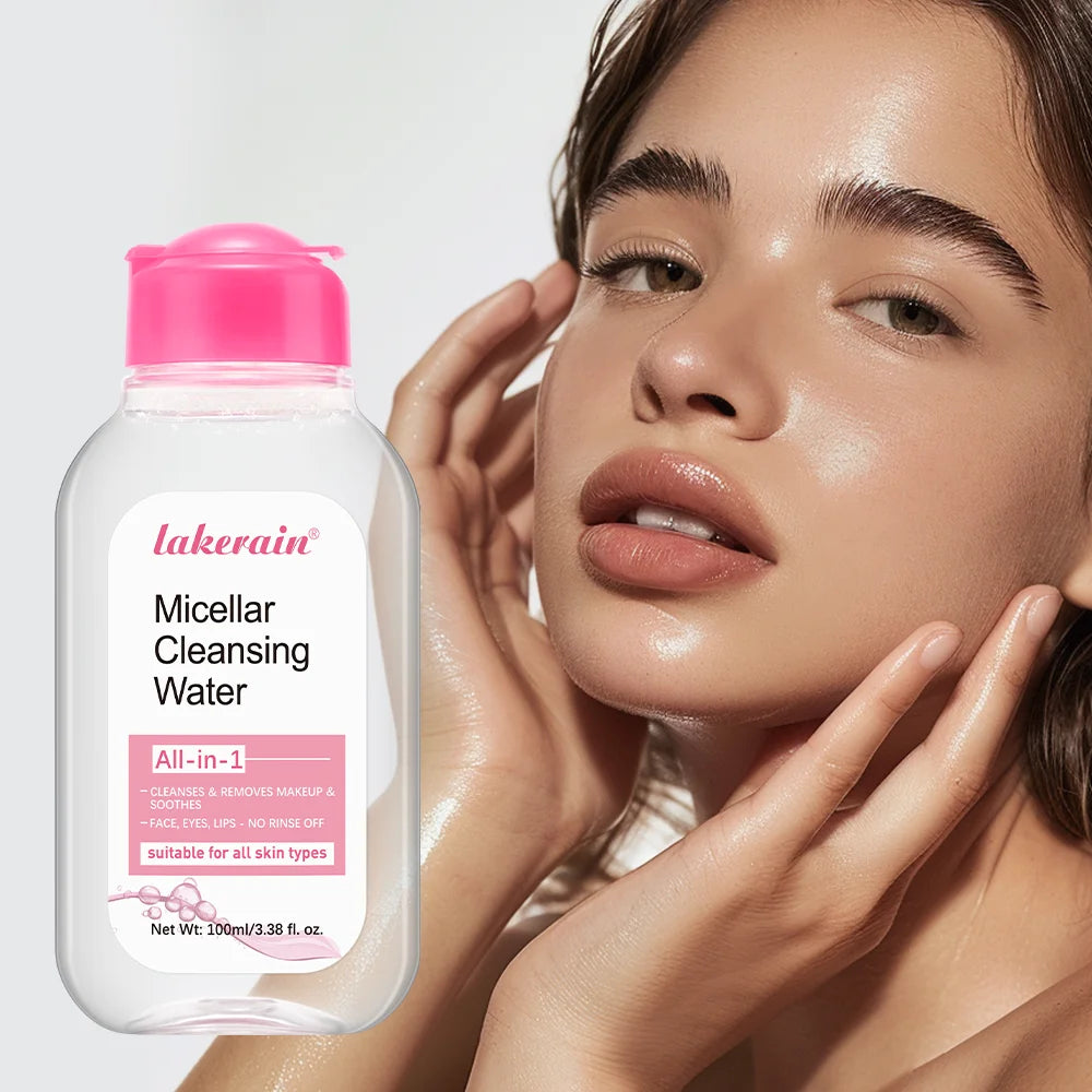 100ml Micellar Cleansing Water Makeup Remover Liquid For Face Eyes Lips Deep Cleansing Refreshing Non Tight Gentle Daily Facial Skin Care Cosmetics