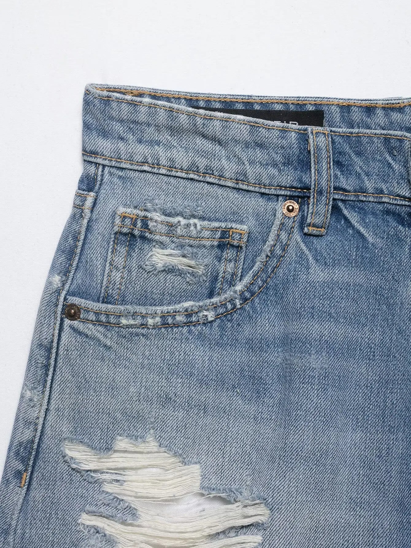 HH Women's High Waisted Denim Shorts Summer Ripped Jean Shorts Frayed Hem A-Line Casual Beach Party Hot Pants Streetwear