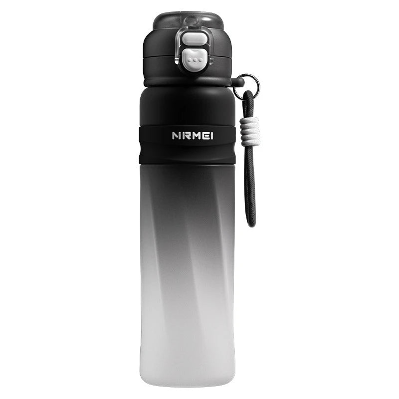 Large Capacity Spray Water Bottle Sports Gym Plastic Cup Portable Summer Drinking Scale Creative Student Gift Outdoor