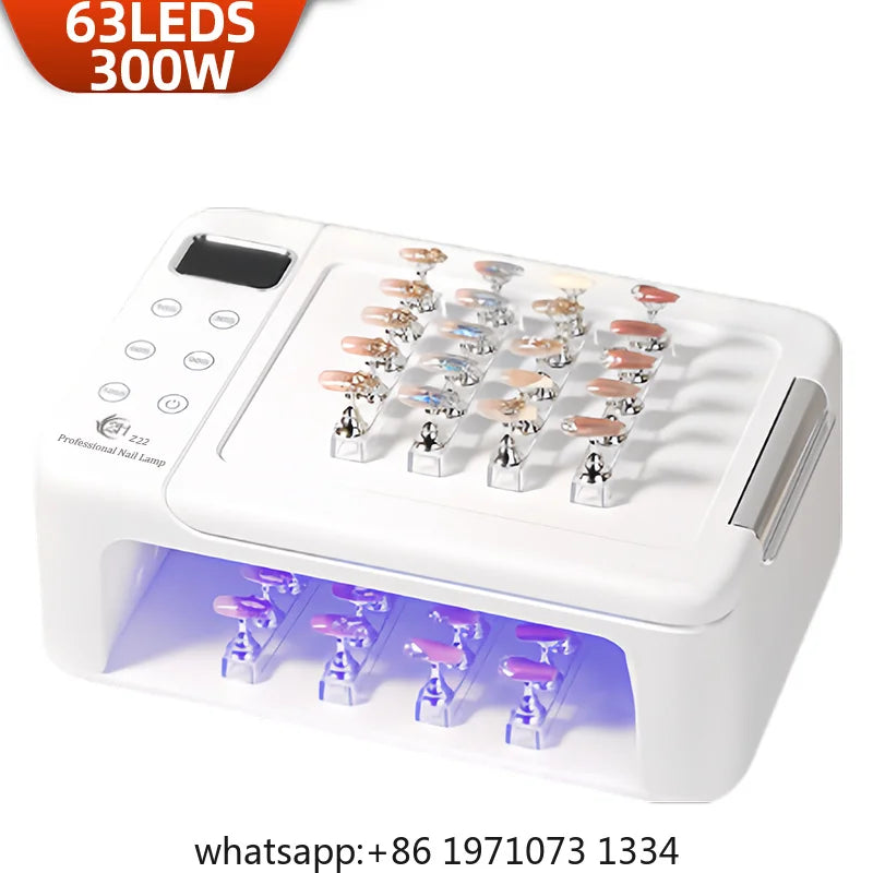 UV LED Lamp for Press On Quick-drying Nail Dryer With Hand Pillow Wear Nail Drying Lamp Foldable for Curing All Gel Nail Polish