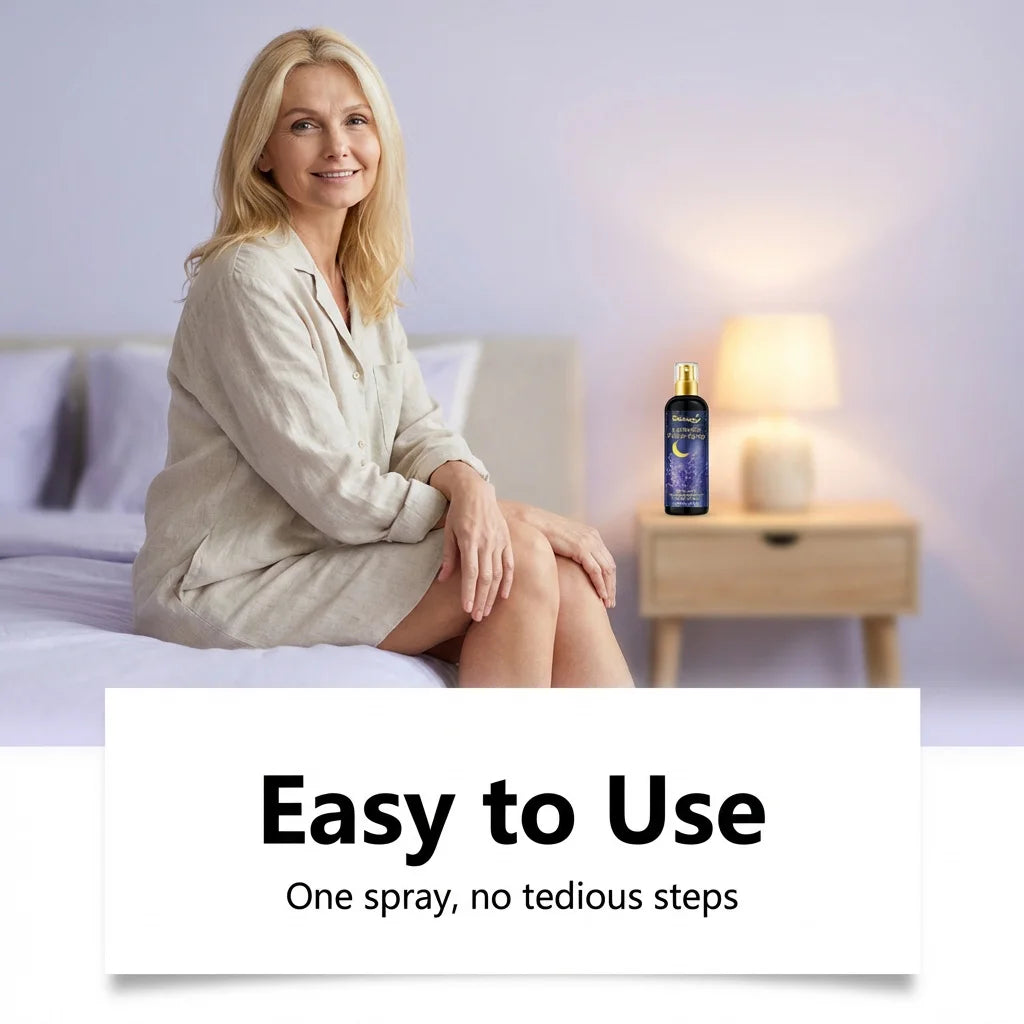 Sleep Spray Lavender for Pillows Relieve Anxiety Fall Asleep Improve Sleep Quality Natural Aromatherapy Body Relaxation Spray