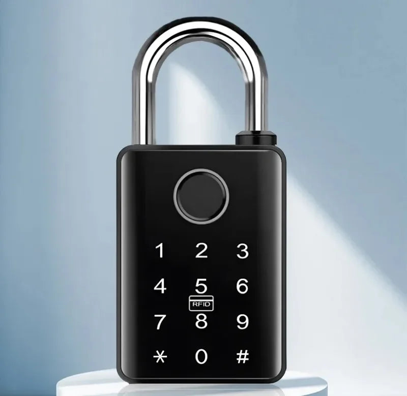 Tuya Smart Door Lock Fingerprint Padlock Password APP Card Key Unlock 7mm 10mm Smart Padlock Waterproof Electronic Lock