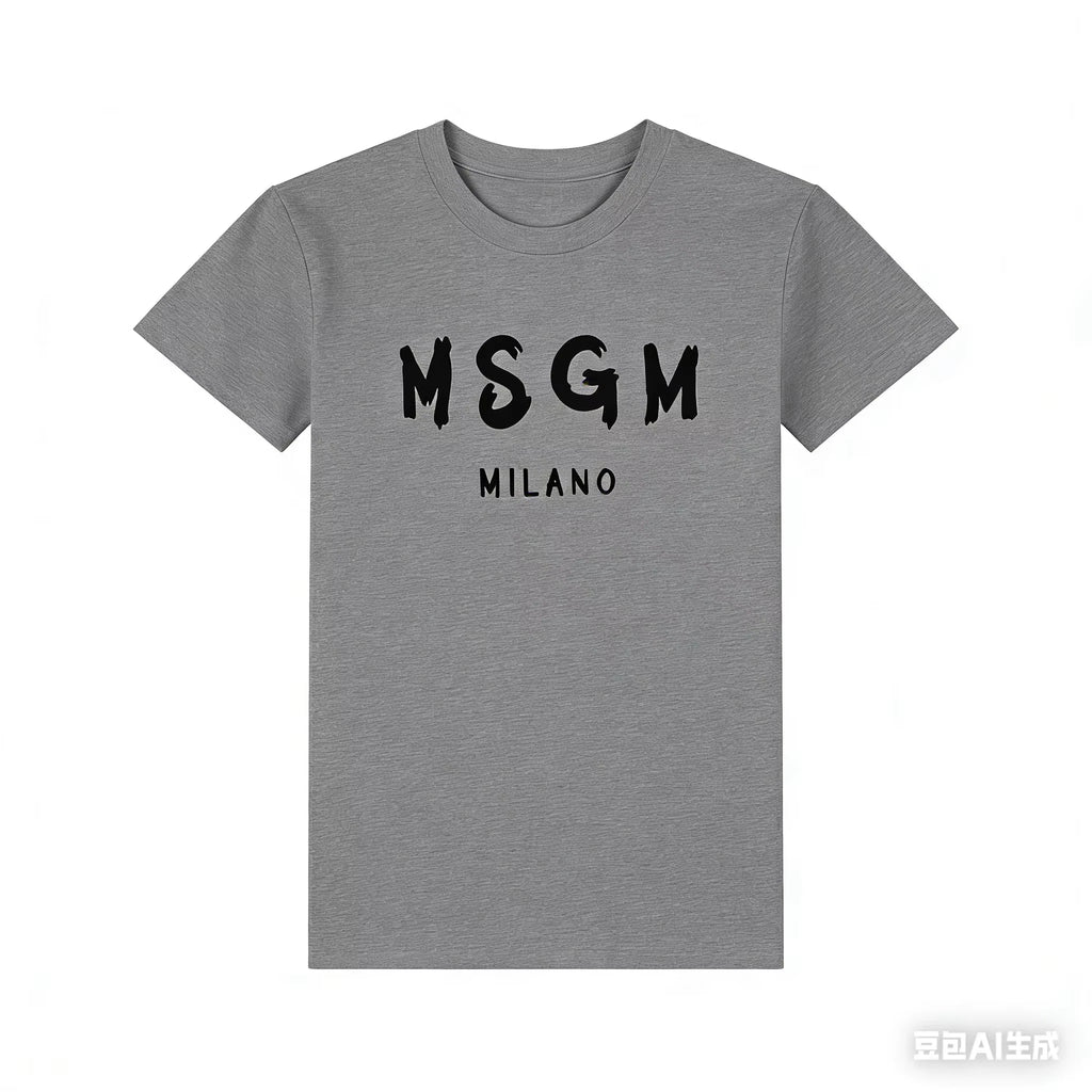 Korean Y2K Trend Simple Letter Print Unisex T Shirt 2026 Summer 100% Cotton Round Neck Loose Short Sleeve Casual Streetwear Tops