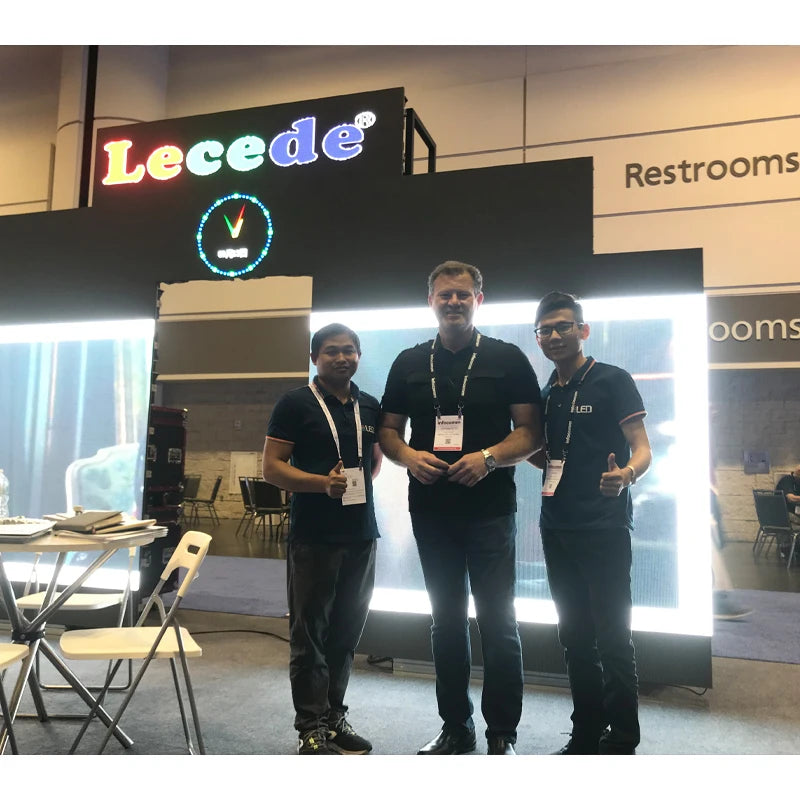 Lecede P2.6 P3.91 P4.8 Movable Indoor Outdoor Stage Background LED Screen Display Curved Rental LED Screen Digital Poster ODMHig