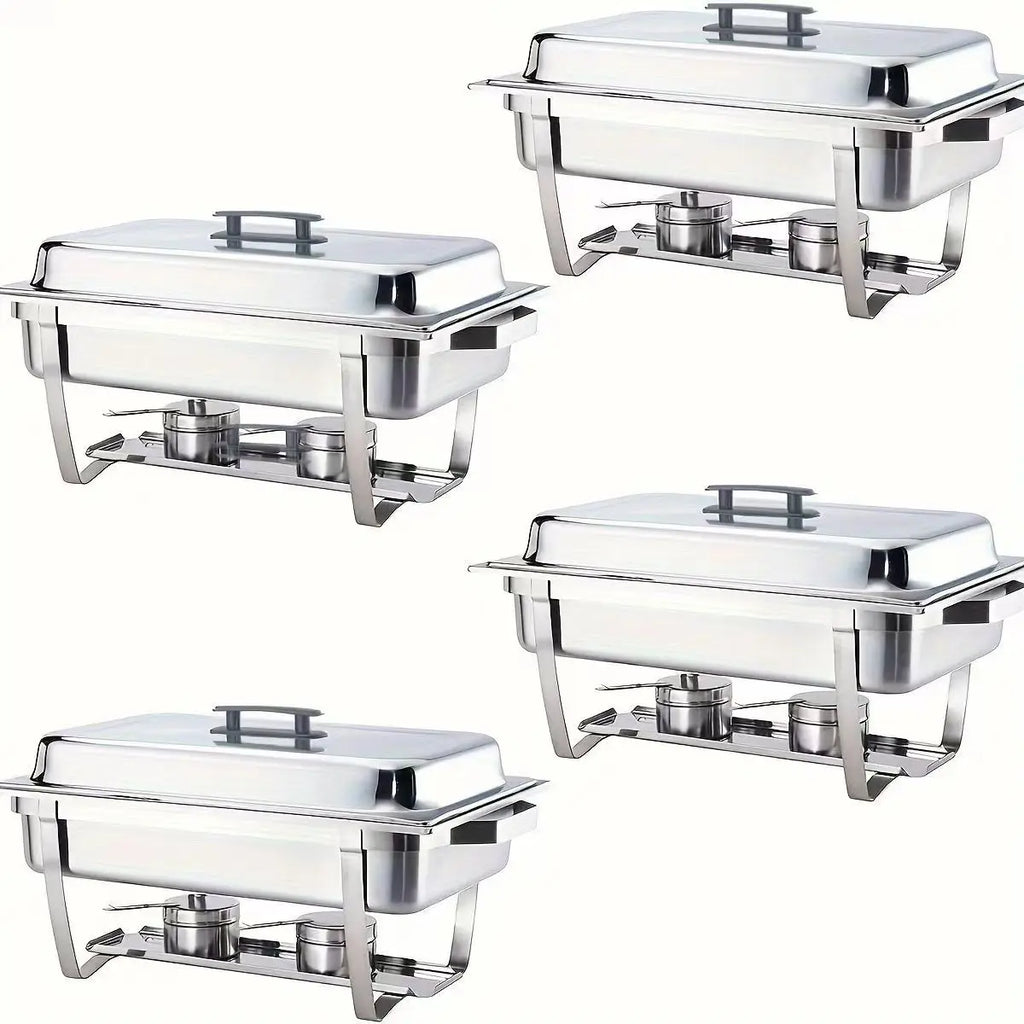 CLL Stainless Steel Buffet Stove Food Heating Vessel Restaurant Folding Dining Stove Buffet Stove