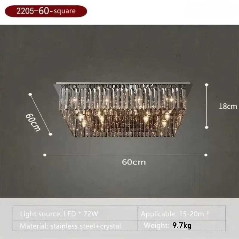 Modern Crystal for Dining Room Led E14 BULBS K9 Crystals Lighting Lamp Living Room Ceiling Light