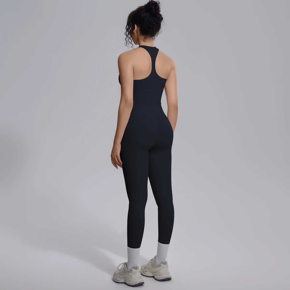 Rooftrellen New Women's Two-piece Set Fitness Sports Solid Color Yoga Set Summer Quick Drying Legging Pants Gather I-shaped Vest