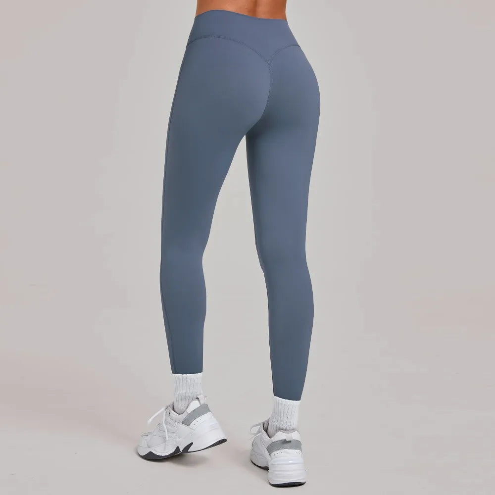 Women's Gym Workout Trousers Hip-lifting Quick-dry Yoga Pants Slimming Tight-fitting Fitness Outdoor Running Sports Long Pants