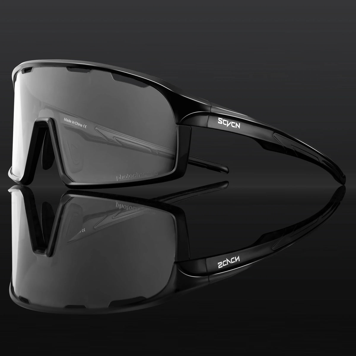 SCVCN Photochromic Cycling Sunglasses Cycling Glasses UV400 Bicycle Eyewear Sports MTB Outdoor Bike Goggles Sunglasses Eyepieces
